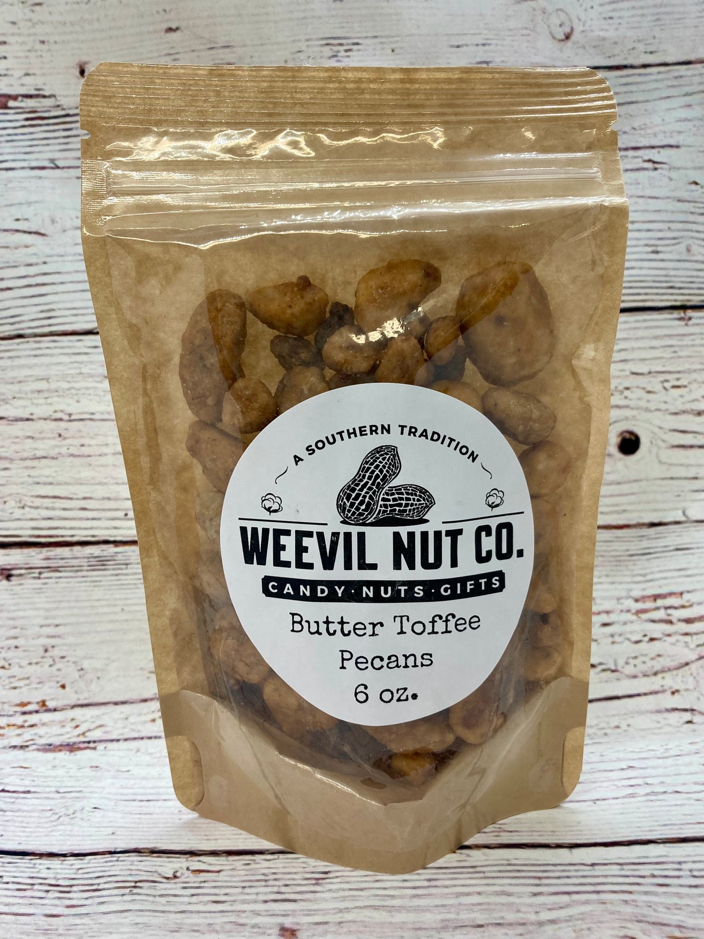 Weevil Butter Toffee Pecans