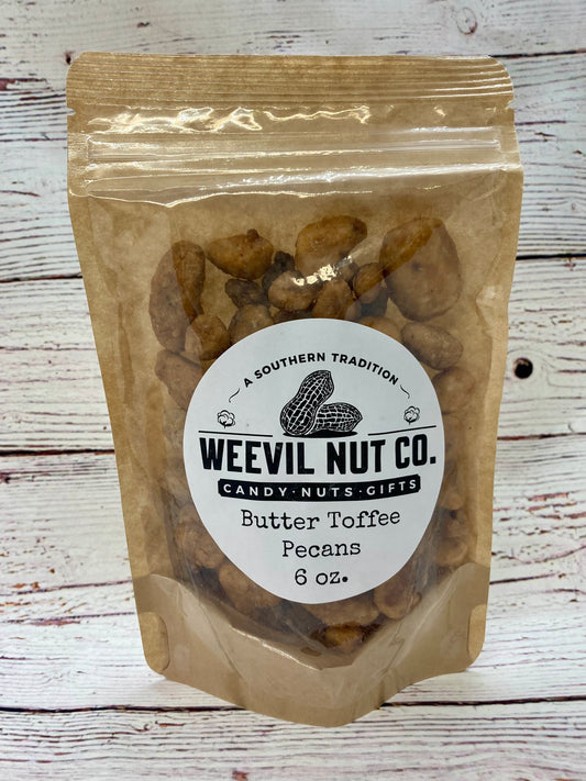 Weevil Butter Toffee Pecans