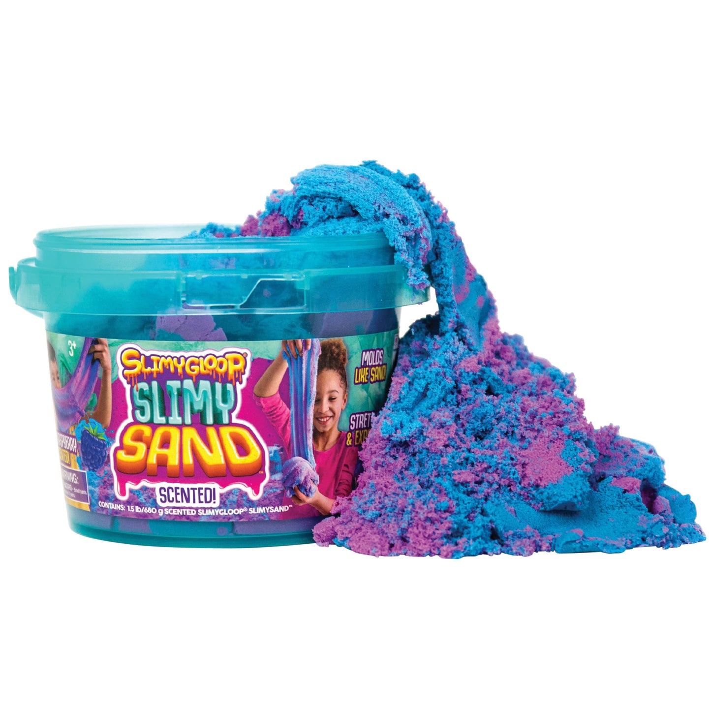 Slimygloop Sand 1.5Lb-Berry 6-unit case pack