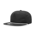 Decky 6032 Classic Rope Cap, 5 Panel Flat Bill Hat, Snapback