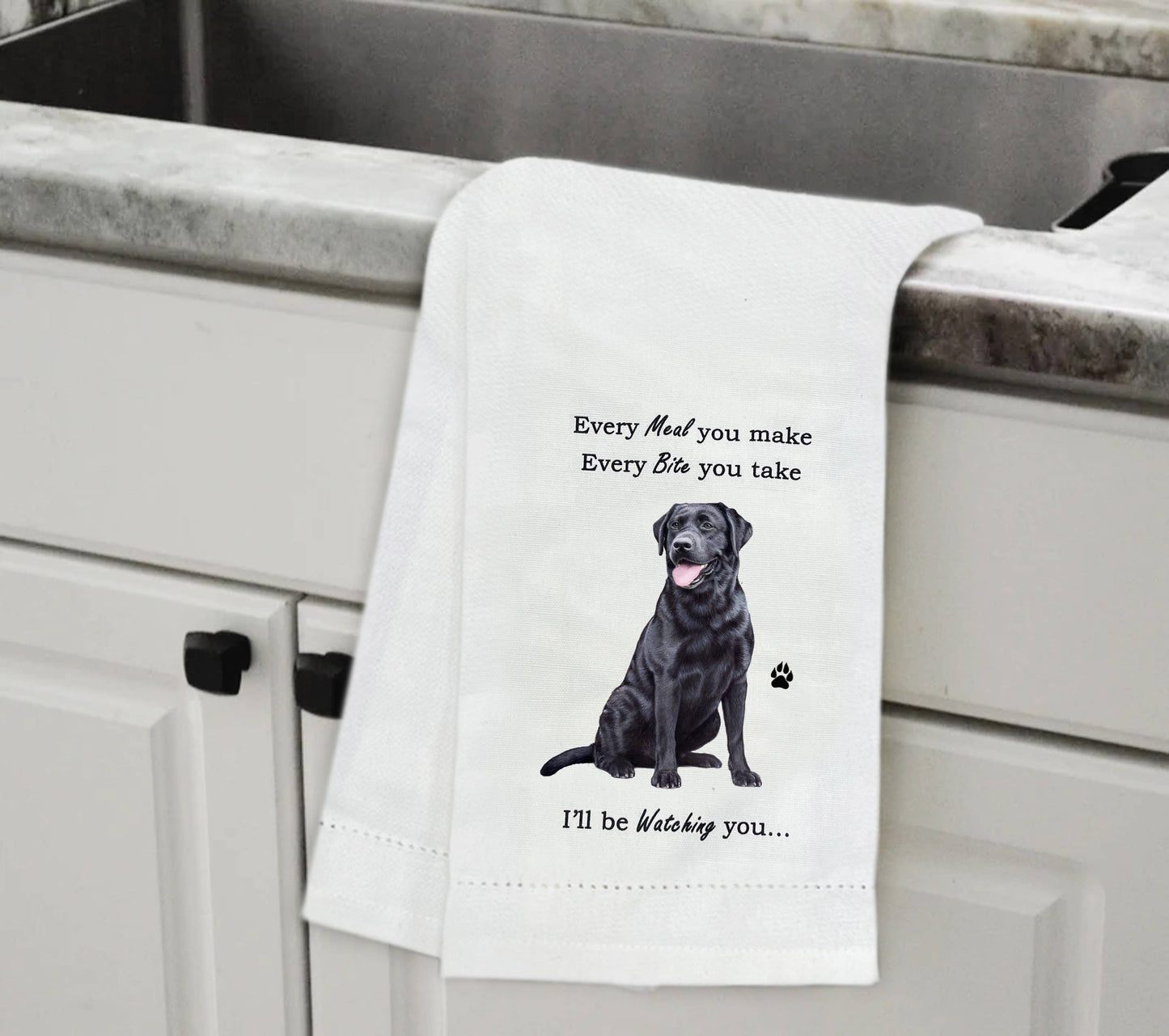 Black Labrador Kitchen Towel