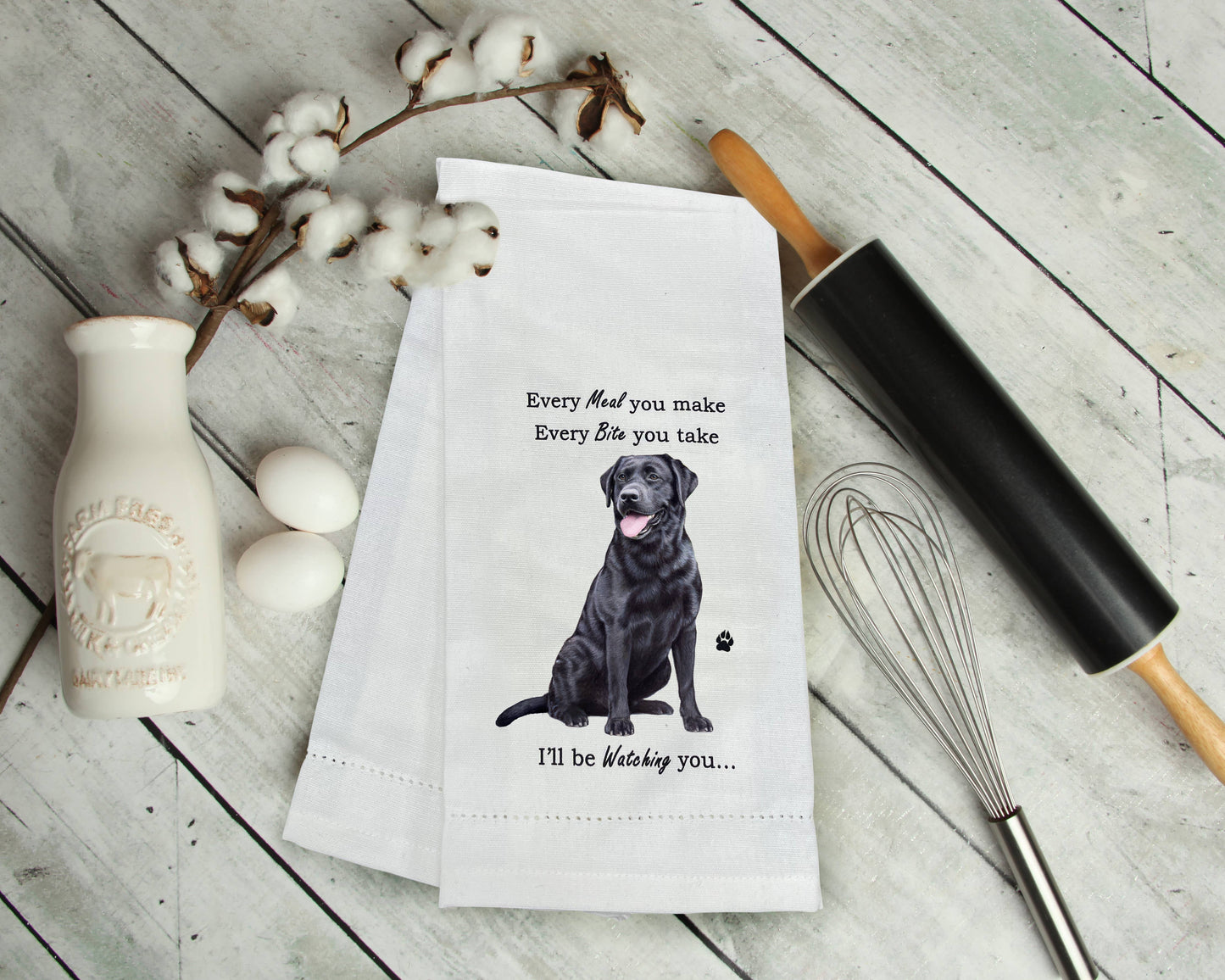 Black Labrador Kitchen Towel