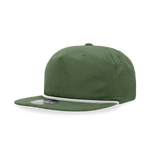Decky 6032 Classic Rope Cap, 5 Panel Flat Bill Hat, Snapback