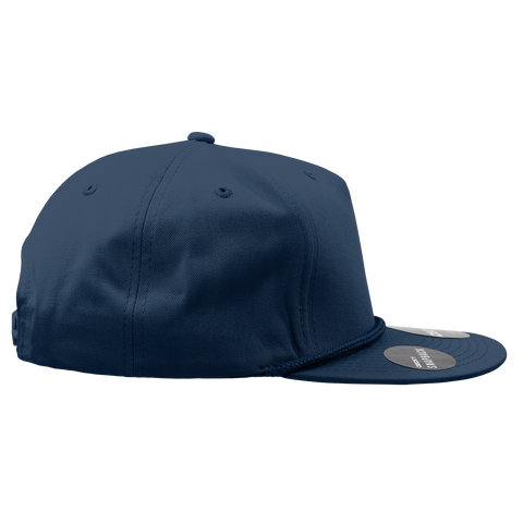 Decky 1041 - Classic Flat Bill Golf Hat with Rope, Snapback