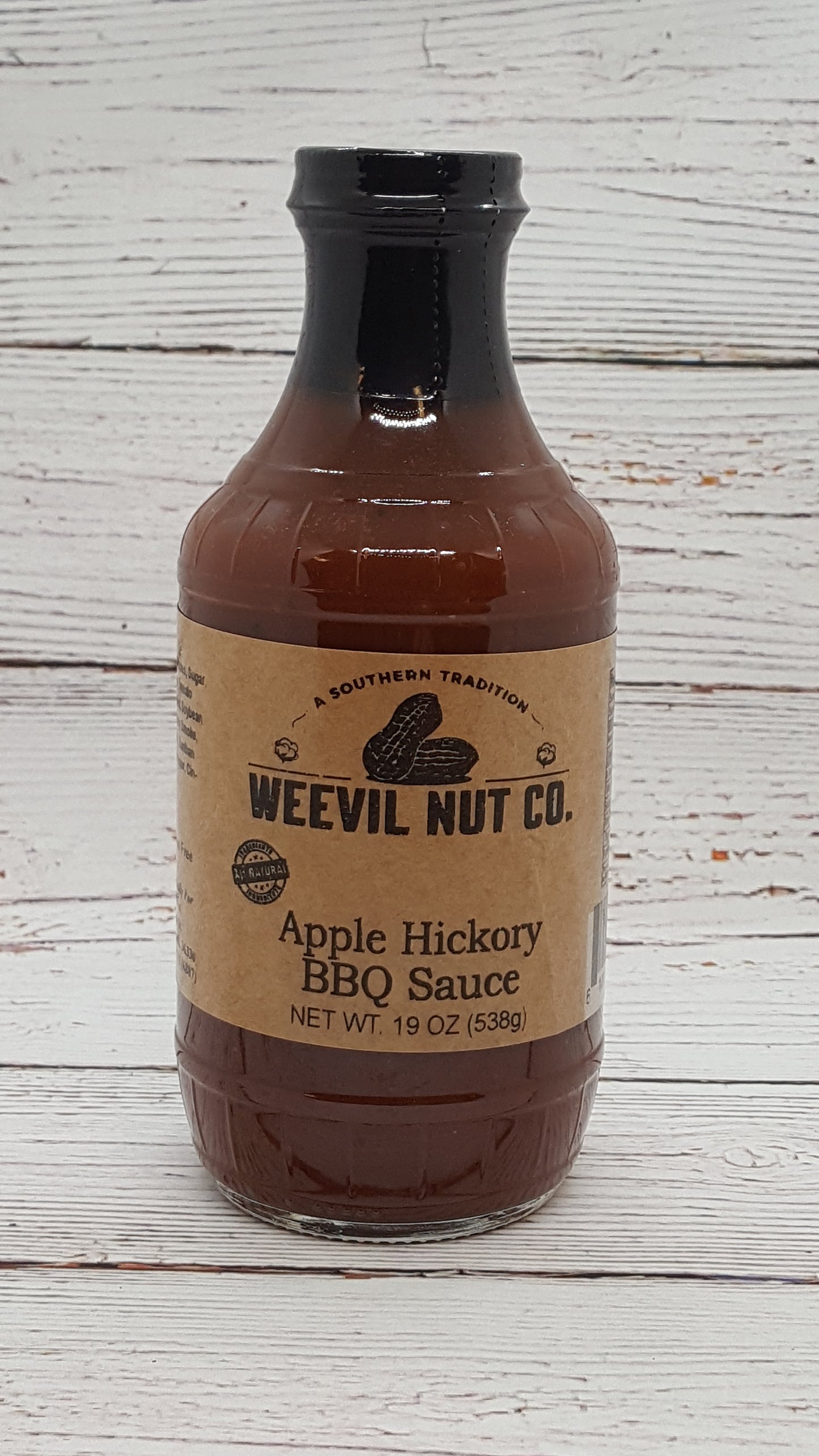 Weevil Nut Gourmet Apple Hickory BBQ Sauce (19oz)