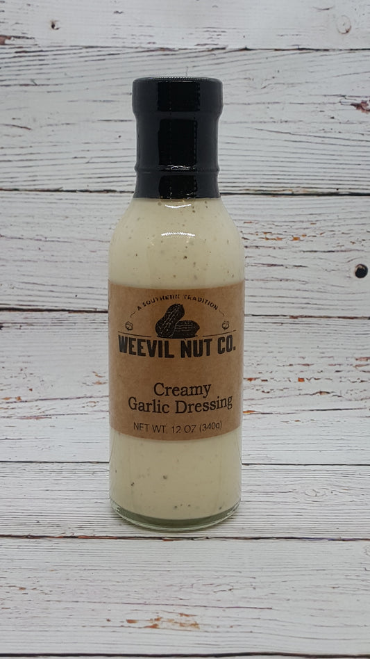 Weevil Nut Creamy Garlic Gourmet Dressing (12oz)