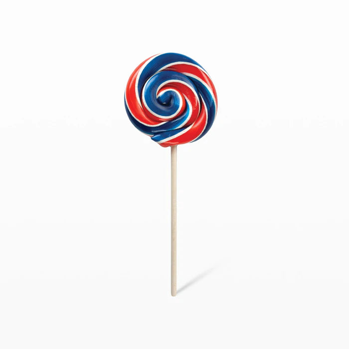 Handmade Strawberry Red White Lollipop