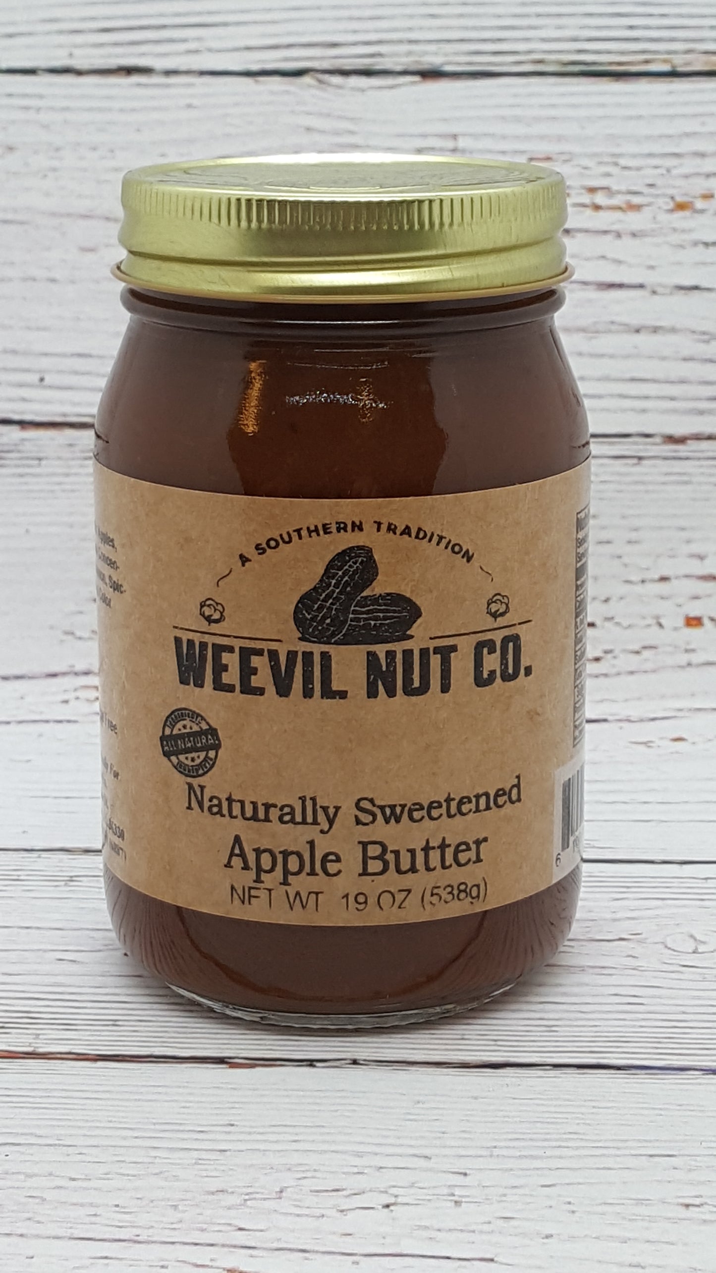 Weevil Gourmet Naturally Sweetened Apple Butter (19oz)