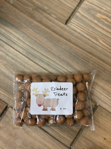 Peanut Butter Pretzel Balls Reindeer Treats