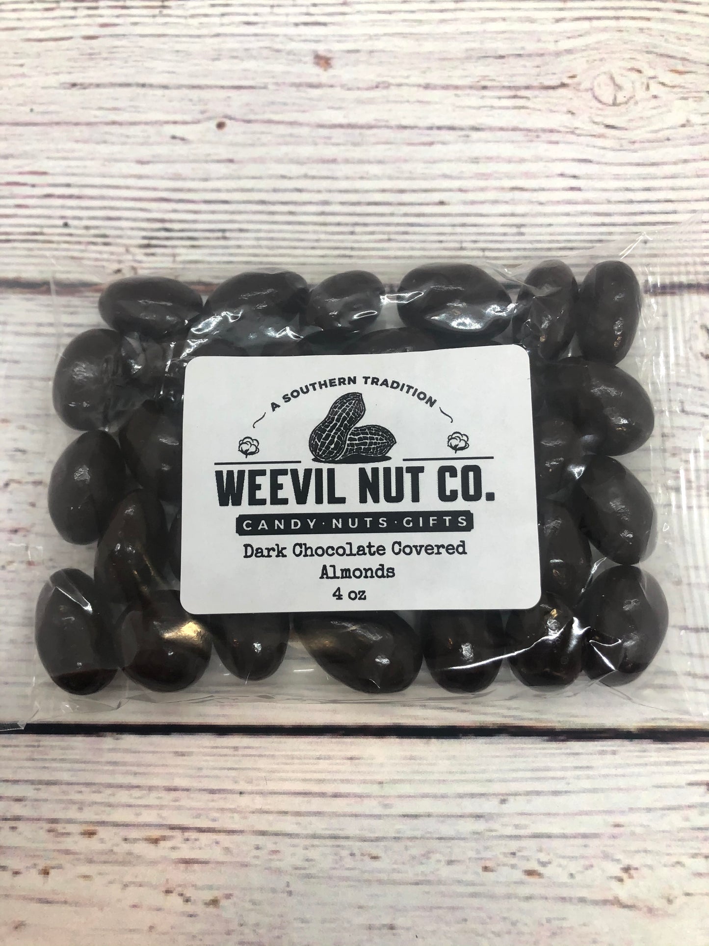 Dark Chocolate Covered Almonds 4 oz