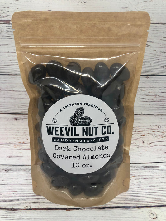 Dark Chocolate Covered Almonds 10 oz.