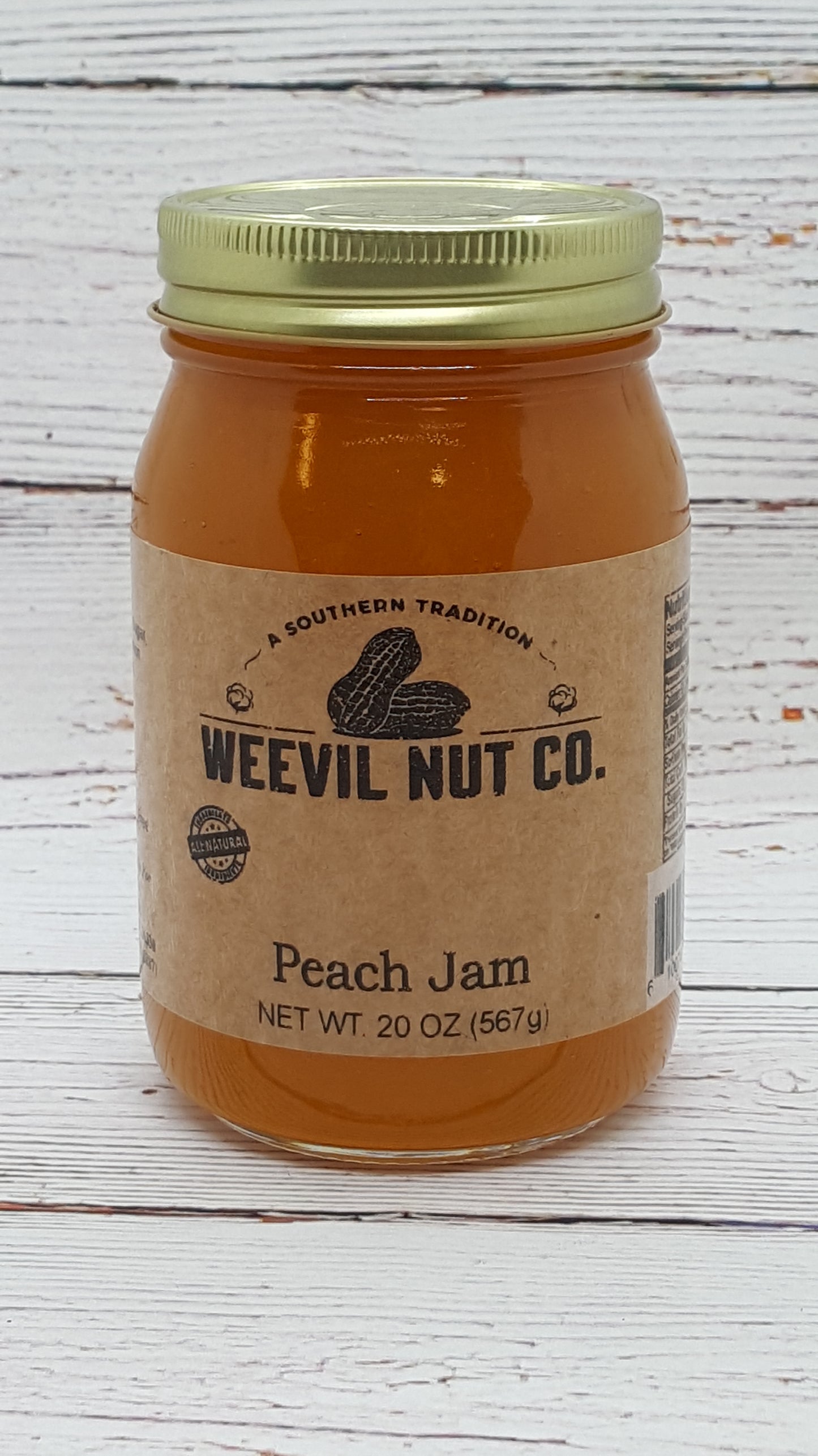 Weevil Gourmet Peach Jam (20oz)