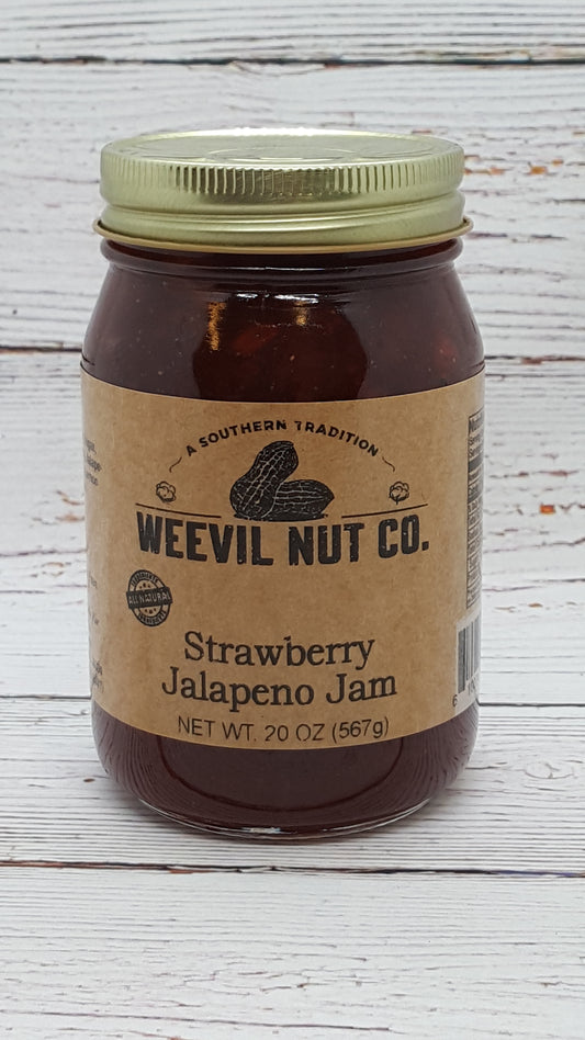 Weevil Gourmet Strawberry Jalapeno Jam (20oz)