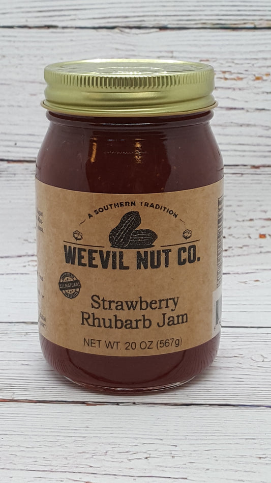 Weevil Gourmet Strawberry Rhubarb Jam (20oz)
